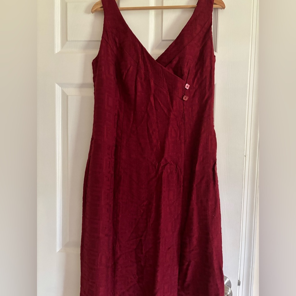 Elegant Red Sleeveless Dress Kaliko 14